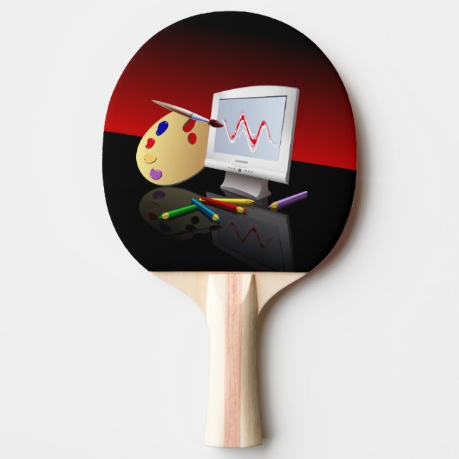 Grafik Pingisracket (Framsidan)