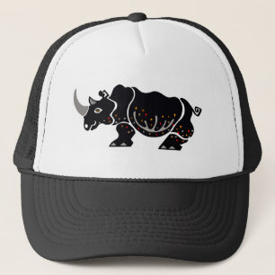Grafik - RHINOCEROS - Jord - Afrika Keps
