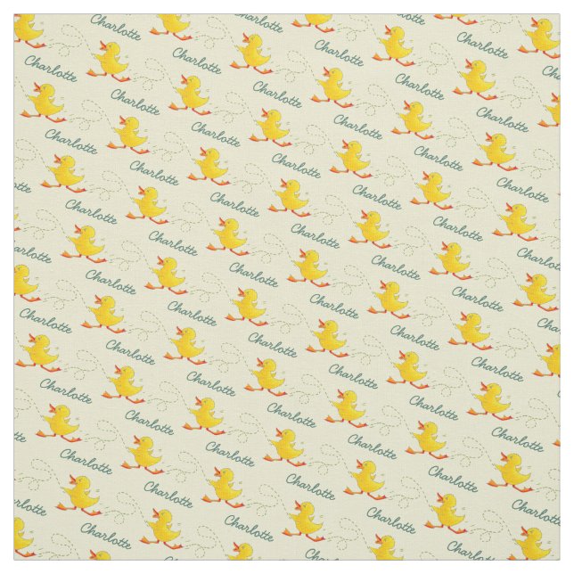 Grafik som kör duckling namn art mönster tyg (Provkarta)