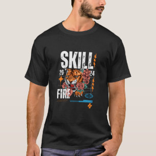 Grafik T-Shirt - Kunskapsbrandtiger   Bold Urban S