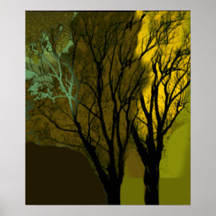 Grafik Träd Poster
