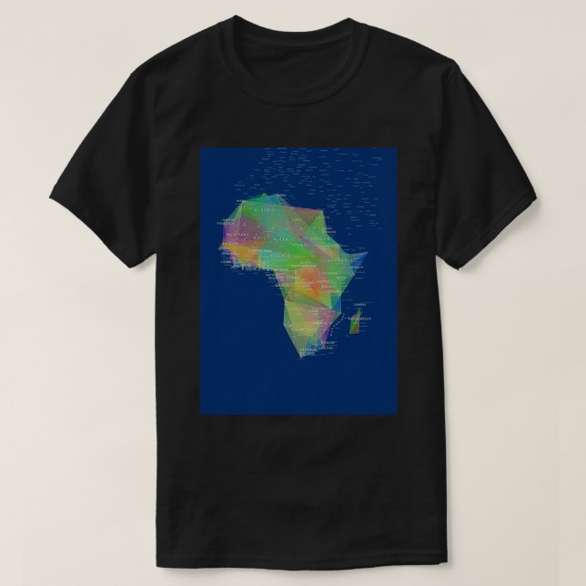 grafikafrikan karta Long T Shirt (Design framsida)