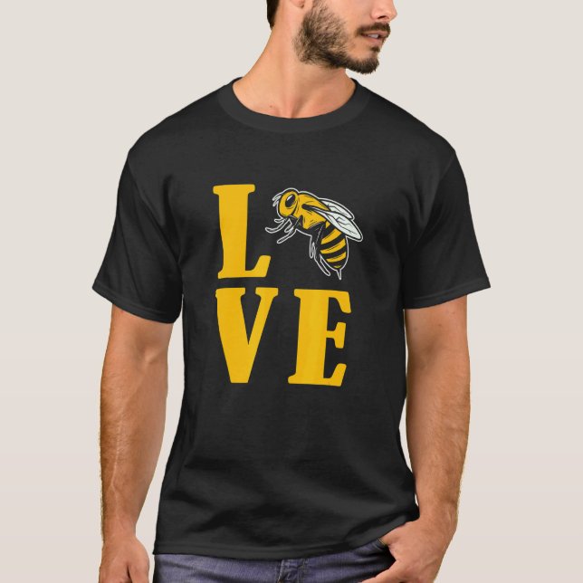 Grafikapparater av Kärlek Bee T Shirt (Framsida)