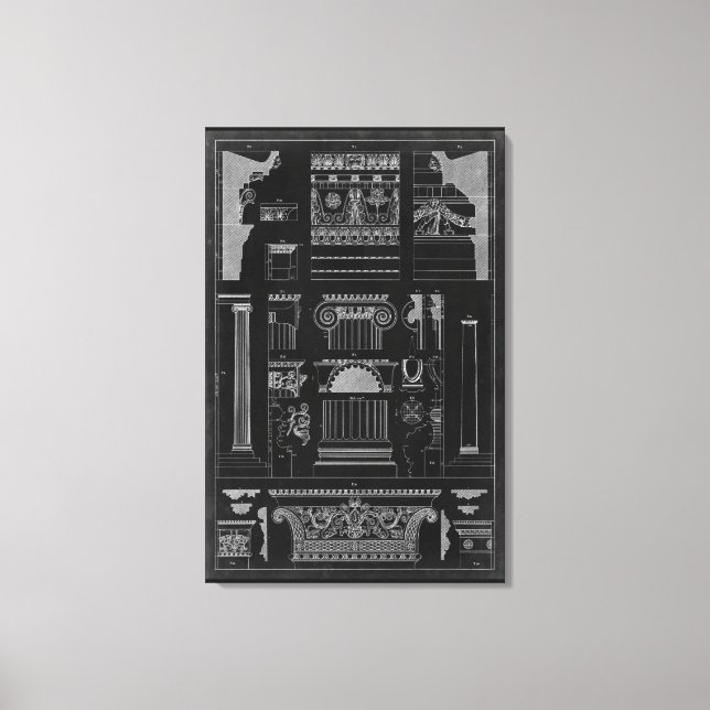 Grafikarkitektur IV Canvastryck (Framsida)