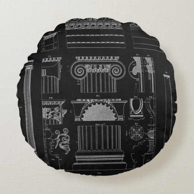 Grafikarkitektur IV Rund Kudde (Framsidan)