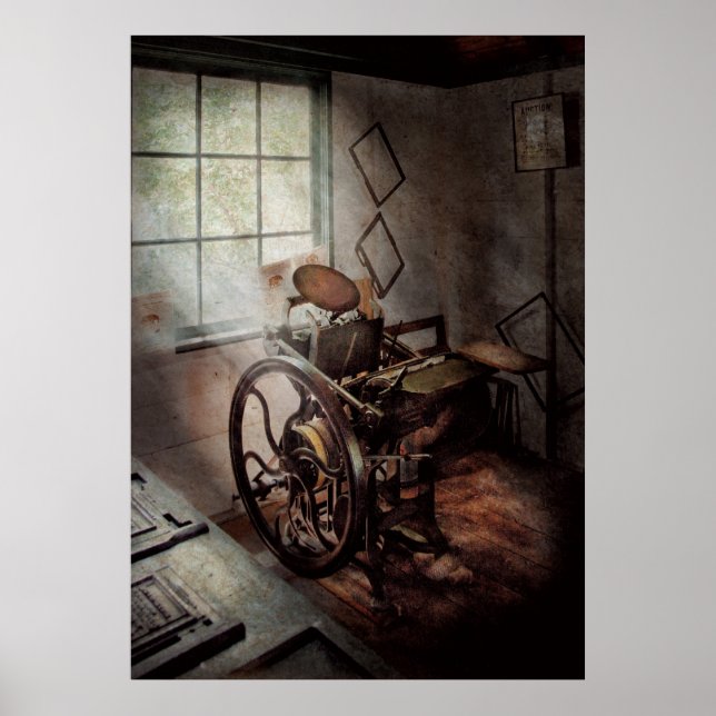 Grafikartist - den ödmjuka tryckpressen poster (Framsidan)