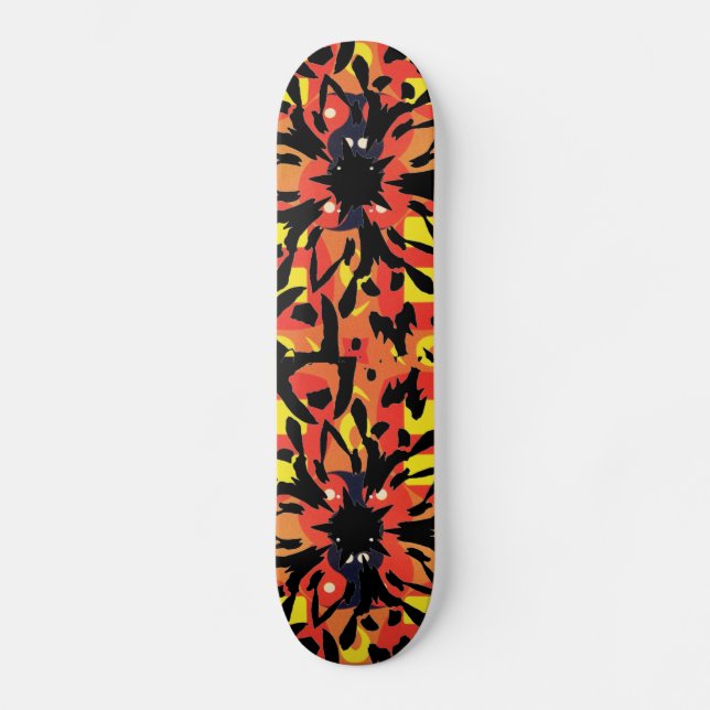 Grafikavbläddringskvapp Old School Skateboard Bräda 18 Cm (Framsida)