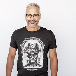 Grafikbibliotekarie Steampunk T Shirt
