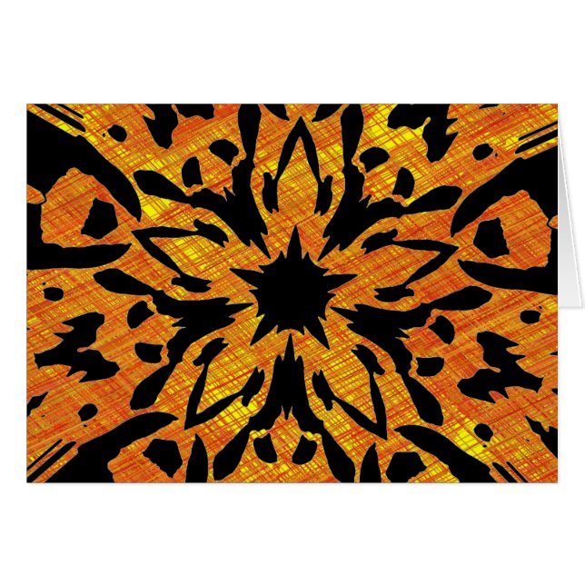 Grafikblomma Hälsningskort (Framsidan Horizontal)