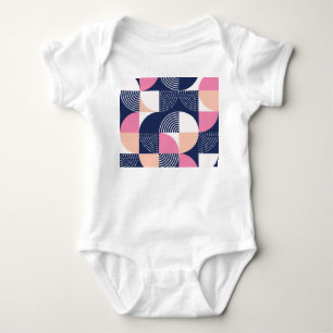 Grafikcirklar Vintage Sömlös Mönster T Shirt