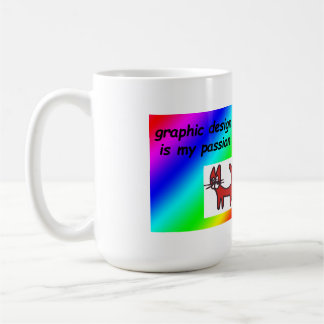 Grafikdesign är min passion kaffemugg