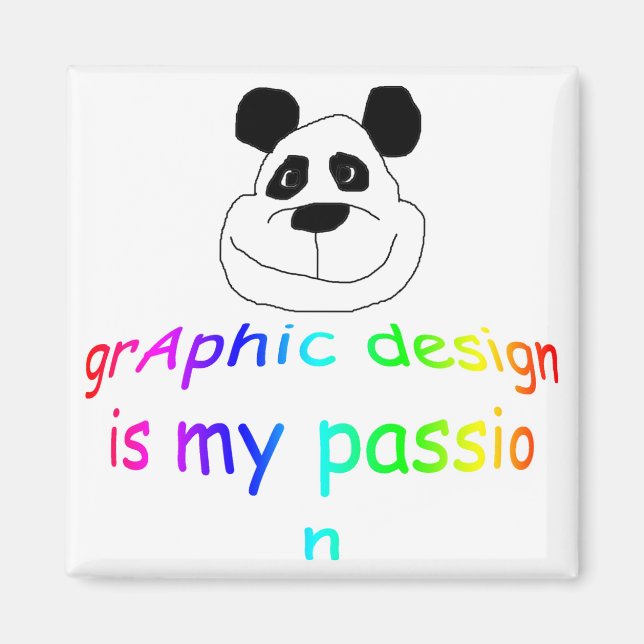 Grafikdesign är min Passion Magnet (Framsidan)