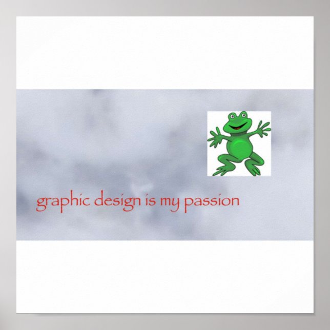 Grafikdesign är mitt passionsminne poster (Framsidan)