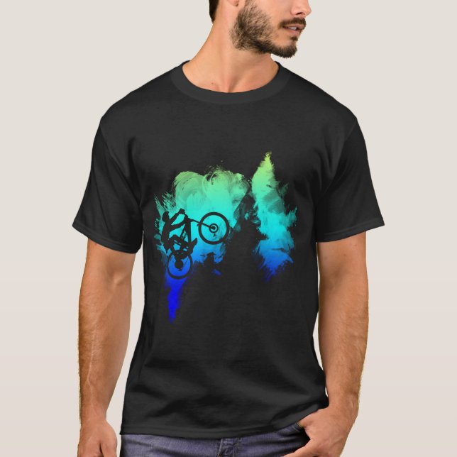 Grafikdesign för berg-bike-MTB T Shirt (Framsida)