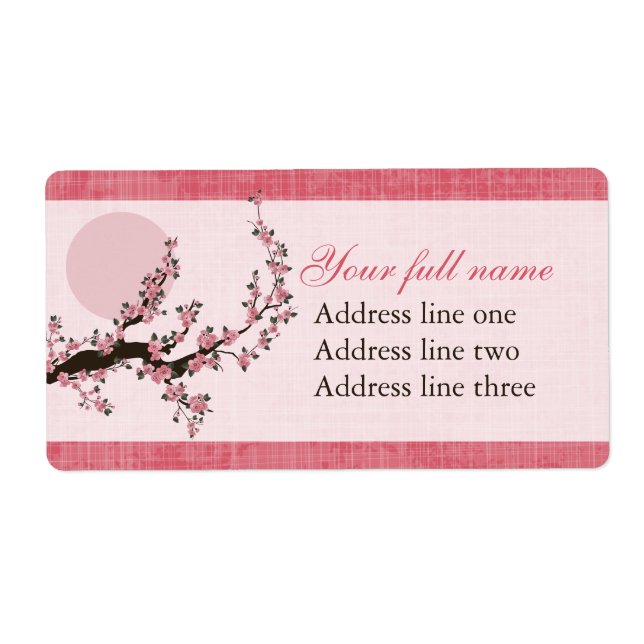 Grafikdesign för den asiatiska körsbärsbilen blomm fraktsedel (Framsidan)