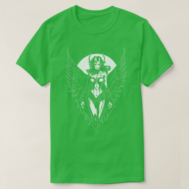 Grafikdesign för Sexy gotiic Winged Demon Girl T Shirt (Design framsida)