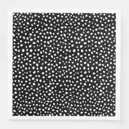 Grafikdesign för svarta och vita, ojämnheter pappersservett