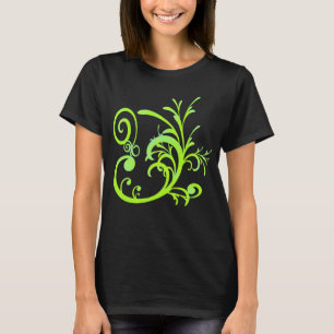 Grafikdesign - - Grönt - Blått T Shirt