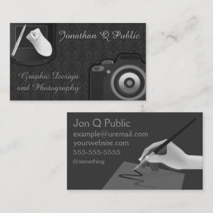 Grafikdesign och fotografi visitkort