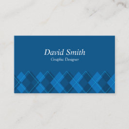 Grafikdesigner för klassisk blå vit Professionell Visitkort