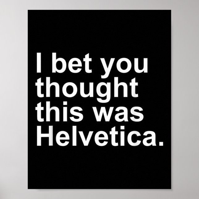 Grafikdesigner för Sarkastic Helvetica-design Poster (Framsidan)