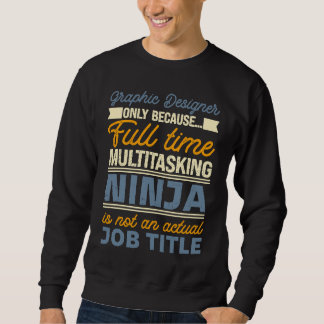 Grafikdesigner så länge som Fullt kör flera progra Lång Ärmad Tröja