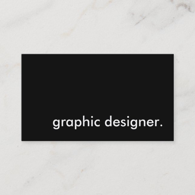 grafikdesigner. visitkort (Framsida)