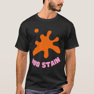 Grafikfärgad Bbq Stain Art T Shirt
