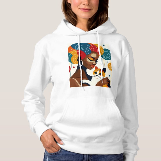 Grafikillustration för Cat Dam T Shirt (Framsida)