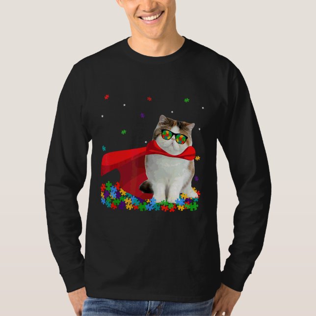 Grafikkatt för coola exotisk autism t shirt (Framsida)