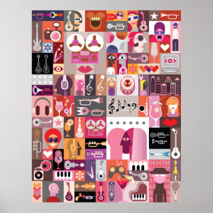 Grafikkonssortering Poster