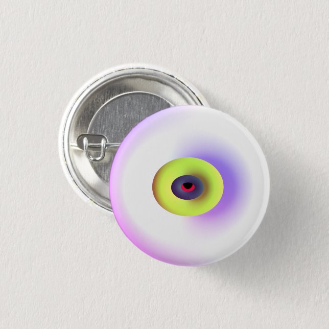 Grafikkonst globformar lime green white knapp (Framsida & baksida)