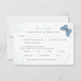 Grafikkonstfjärilar och blommigt snurra bröllop OSA kort