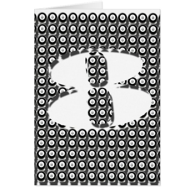 grafikkort för 8 boll (FÖRBIGÅ), Hälsningskort (Framsidan)