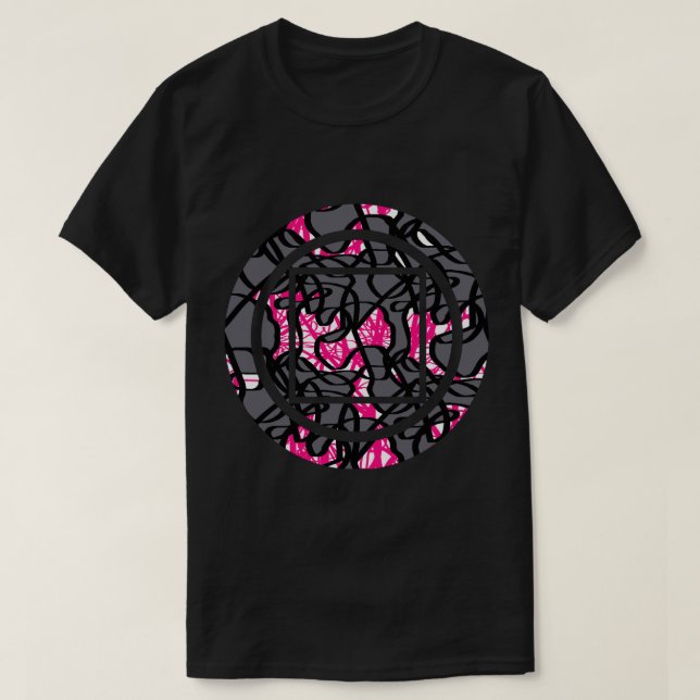 Grafikkort för geometrisk cirkel Skriv ut grafik T Shirt (Design framsida)