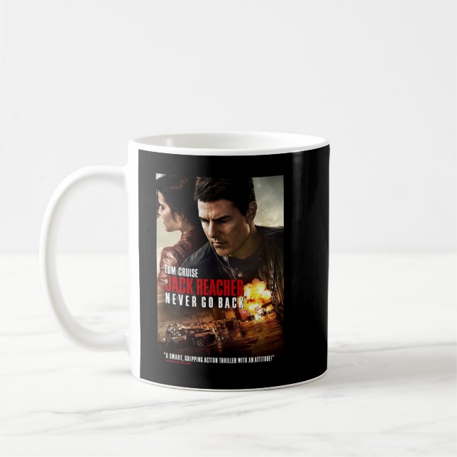Grafikkort för manar bästa Jack Reacher Tv-serien Kaffemugg (Vänster)