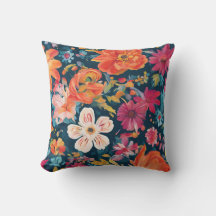 Grafikkort med kraftig Blommigt