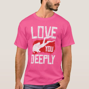 Grafikkvinnor och dykdykare för dyka 5 t shirt