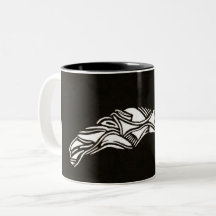 Grafiklinjekonst Mugg