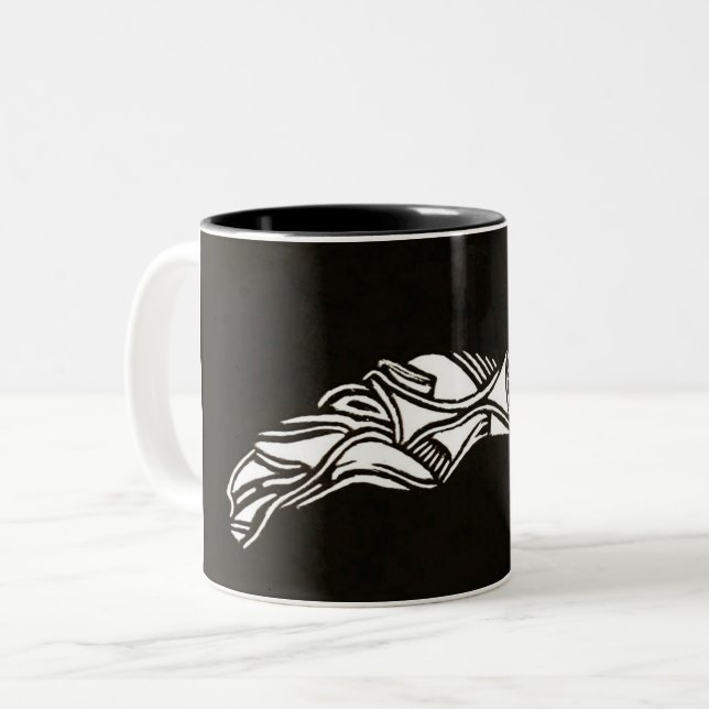 Grafiklinjekonst Mugg (Framsida vänster)