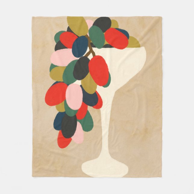 Grafikmatris Fleecefilt (Framsidan)