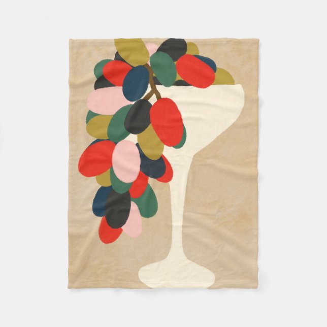 Grafikmatris Fleecefilt (Framsidan)