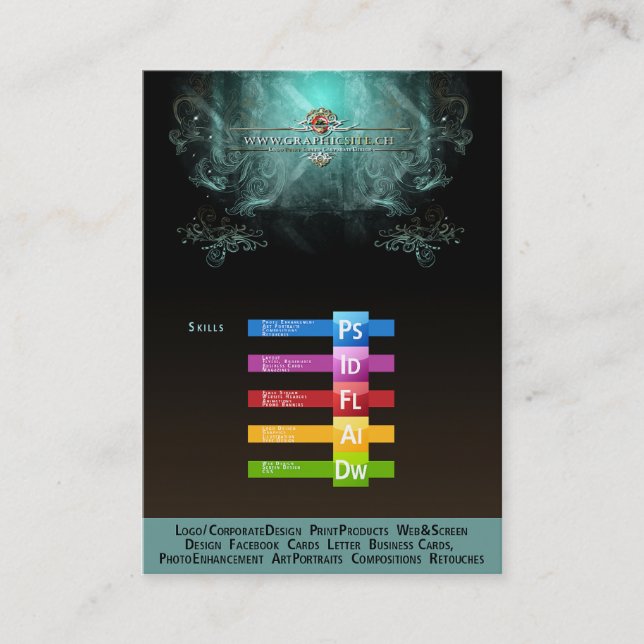 GRAFIKSIT - affärs-/profilkort Visitkort (Framsida)