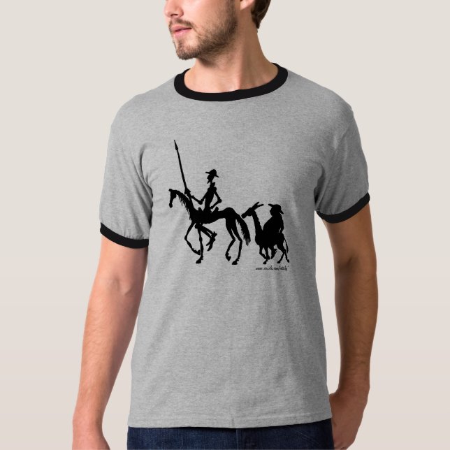Grafikt-skjorta för universitetslärare Quixote och Tee (Framsida)