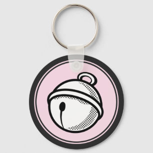 Grafiktangent för svartvit cellstreck i tecknad nyckelring