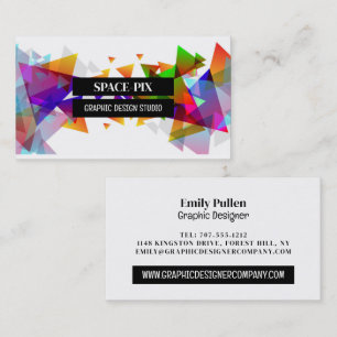 Grafiktriangeldesign, grafikdesigner visitkort