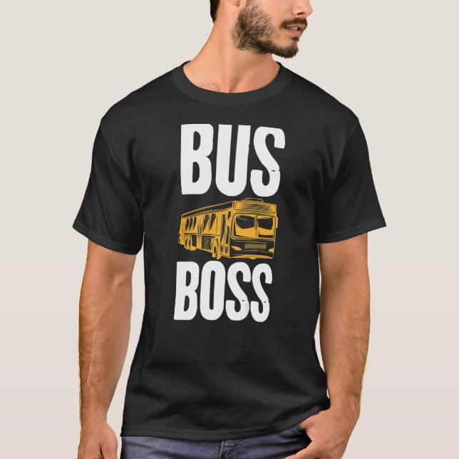 Grafikutskrift för Buss i Buss-Chef-skolan T Shirt (Framsida)