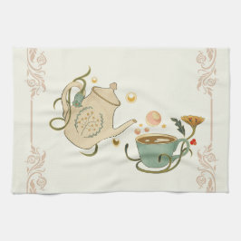 Grafikverk, Beige Tea Time Kökshandduk