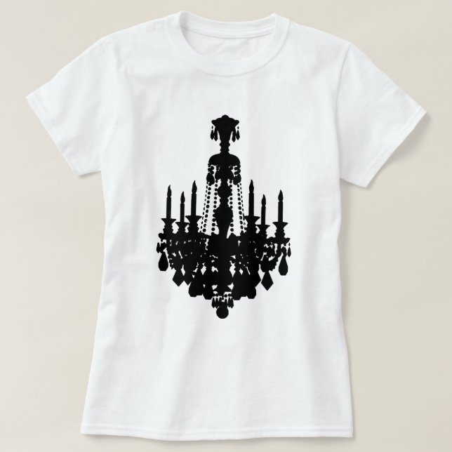 Grafisk antik ljuskrona t shirt (Design framsida)
