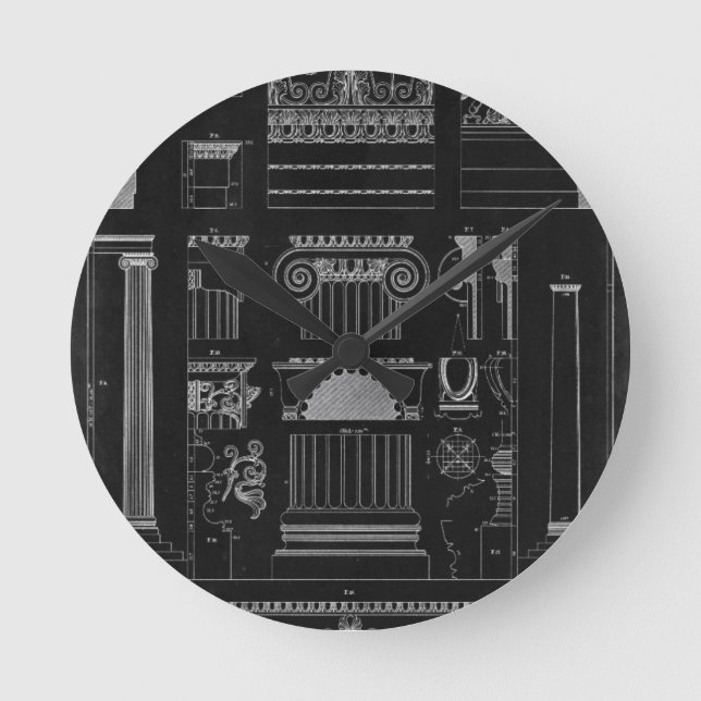 Grafisk arkitektur IV Rund Klocka (Framsida)